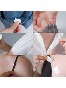 36/50pcs Double-Sided Fashion Tape, Women's Transparent Double-Sided Tape, Traceless Invisible Breast Enhancement Tape, Strong Clothing Glue Anti Drop Accessories,Fixed Stickers,Back To School,Prevent Exposure,Travel/Wedding/Teacher Halloween Gifts - Upgraded Version - View 5