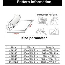 1 Roll 3D Embossed Diamond Texture Kitchen Anti-Oil Sticker, Self-Adhesive Waterproof Heat-Resistant Aluminum Foil Peel And Stick Film For Stove Backsplash And Countertop - Silver Hexagonal Pattern - View 12
