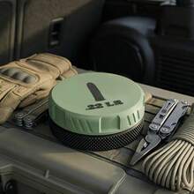 Modular .22 LR Ammo Storage Box 50 Round Interlocking Tactical Dispenser Threaded Stackable Container For Range Bag Hunting - A - View 2