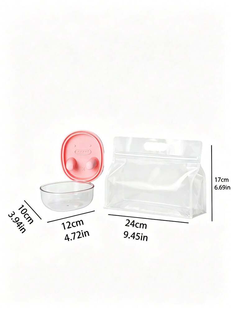 零食收納盒，附創新矽膠手指抓握蓋與食物儲存袋，適合存放水果、堅果、爆米花、餅乾、糖果，方便抓取零食並保持手部清潔，可重複使用，適合日常使用，便於攜帶與旅行，可輕鬆放入午餐袋、背包、手提包和野餐籃，適用於居家、學校、辦公室、公路旅行、野餐和派對，開學季禮物 - 彩色 - 查看 11