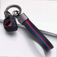 Key Cover For Kawasaki 250 300 400 650 ZX 6R 10R With Keychain Anti-Scratch Shockproof Soft Grip Button Friendly New - black - View 1