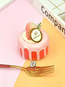 1/2/3pcs Ice Cream Color 3-Inch Realistic Cake Fridge Magnets, Hand-Painted Magnetic Resin, Strawberry Cherry Fake Fruit Decor, Realistic Food Props, Fake Cake For Photography, Birthday Party Window Display, Back To School Gift - Multicolor - View 8