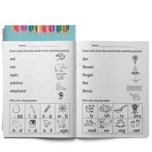 Early Learning Phonics Notebooks With Letter Sounds, Vocabulary Matching, Missing Letter Practice, Bossy R Chunks, L-Blends, Sight Word Am/An Activities, Reading Readiness And Word Recognition Practice - Early Learning Phonics Notebooks - View 10