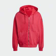 Jaket Berkerudung Olahraga Longgar Pria Adidas - Merah - View 4