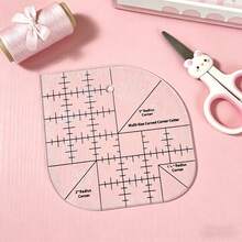 Curved Angle Cutter Patchwork Ruler | Acrylic Sewing Patchwork Ruler Quilting Template | DIY Sewing Supplies Sewing Template Patchwork Tools | Curved Angle Cutter Ruler - Clear - View 6