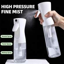 Continuous Fine Mist Spray Bottle High Pressure Refillable Water Sprayer Leak-Proof Transparent Plastic Spray Bottle Suitable For Plant Watering, Gardening, Alcohol Disinfection, Skincare & Makeup Liquid Dispensing, Home & Travel Use - Spray Bottle - View 3