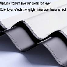 4pcs/2pcs Magnetic Car Window Sunshade - Titanium Silver Side Sunshade, Suitable For SUV/Sedan, Front And Rear Privacy Curtain - Curtain - View 7