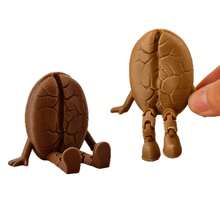 Creative Coffee Bean Movable Joint Figure Ornament, Funny Desktop Decoration, Fun Collectible Gift For Coffee Lovers, Craft Ornament - A - View 6