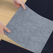 30x30CM DIY 自黏式地毯地板貼 方形地毯貼紙 自黏式地板墊 適用於廚房居家裝飾地毯 - 毛絨地板貼 - 查看 5