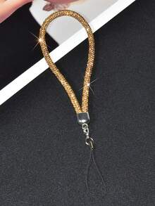 1pc Rainbow Rhinestone Phone Lanyard, Luxury Fashion Full Rhinestone Crossbody Anti-Loss Strap, Premium Versatile Rhinestone Phone Chain, Durable Universal Phone Case Charm For Outdoor Travel Shopping, Gift For Women - Multicolor - View 28