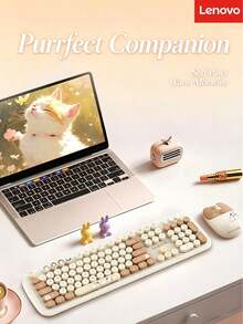 Lenovo Wireless Keyboard And Mouse Combo, 2.4G, Stable Wireless Connection, Quiet Keys, 3-Level Adjustable DPI, Desktop/Laptop Office And Home Peripheral - View 8