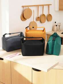 1pc Insulated Lunch Box, Rice Bag, Meal Bag, Group Lunch Box Storage Bag, Thickened Aluminum Foil Material - Multicolor - View 1