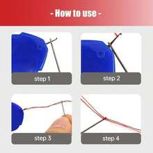 Hand Sewn Needle Threading Tool, Automatic Sewing Machine Threading Tool, Embroidery Simple Threading Tool, Automatic Threading Auxiliary Needle Threading Tool With Random Color - A - View 4