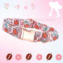 Bobo Rainbow Autumn Cute Pet Collar Heavy-Duty Adjustable Anti Suffocation Collar Suitable For Medium And Large Dogs Used For Training Walking And Outdoor Specific Necklaces - Pink - View 4