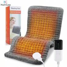 Hailicare 10-Level Temp 4-Timer Flannel Double-Sided Heating Pad Home Office Dual-Use Warm Seat Cushion Washable Christmas Gift - Grey - View 2