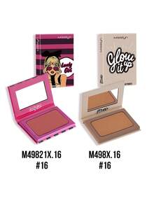 MISSLYN 2Pcs GLOW IT UP! Bronzing & Contouring Powder & LOVELY GIRL Powder Blush Set, Silky Blendable Pigment, Natural Warm Glow, Face Palette Cheek/Contour, Daily/Summer/Party, Y2K/Soft Glam/Sun-Kissed, Blush & Bronzer Set - #16+#16 - View 9