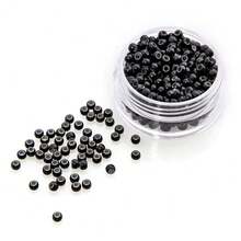 1000pcs Copper Rings 3.0mm Nano Rings With Silicone Lining Micro Hair Extension Rings - View 9