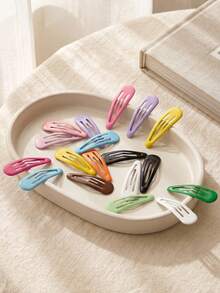 100/50/30/10pcs Colorful Y2K Water Drop BB Hair Clips, Basic Durable Non-Damaging Hair Accessories, Cute Sweet Hair Clips - Suitable For Girls And Teenagers, Daily, Vacation, School - Multicolor - View 7