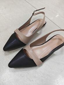 Women's New Summer Fashion Closed Toe Sandals, Color Block Flat Shoes, Fairy Style Versatile Slip-On - Multicolor - View 10