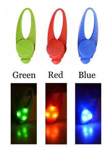 1pc LED Pet Pendant Collar, Waterproof Dog Collar Light, Suitable For Outdoor Walking, Silicone LED Dog Collar Tag Light, Suitable For Night Decoration, Battery Included - Multicolor - View 6