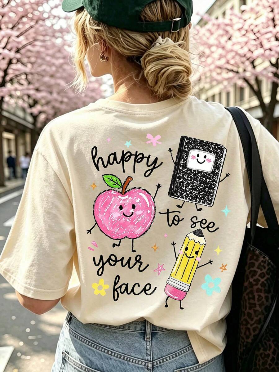 Women T-Shirts - Apricot - View 1