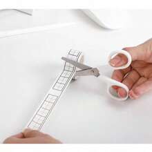 3/1pc Mini White Scissors, Portable Stainless Steel Paper Cutter, Handmade Stationery, Office & Study Gift, Men's Tool - AA - View 2