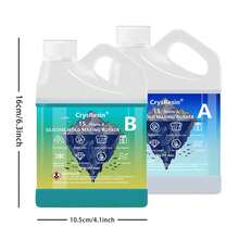 35.2 Oz Liquid Silicone Rubber 1:1 Mixing Ratio, DIY Mold Making, Suitable For Resin, Candle And Soap Making - A - مشاهدة 3
