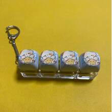1pc Cute Cartoon Keycap Stress Relief Fidget Keychain ASMR Clicky Button Pressure Release Toy Miniature Mechanical Keyboard Pendant Bag Charm Anxiety Relief Sensory Gadget Backpack Accessory Gift For Girls And Teens - Multicolor - View 6
