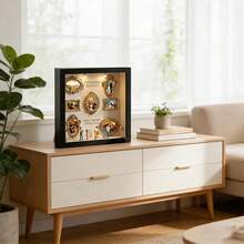 1 Set DIY Mini Museum Shadow Box - Celebrate Your Precious Memories In A Unique Way, With Customizable Photo Display And Miniature Figurines Shadow Box Frame Kit (Non-Electric) Personalized Unique Souvenir Decor, Halloween/Christmas Gift/Home Decor - 7 Inches Square - View 8