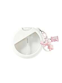 Round Perfume Spray Bottle, Refillable Spray Bottle, Portable Multi-Purpose Bottle, With Silicone Sleeve, Matching With Three-Dimensional Resin Bear Candy Relief Love Nameplate Key Pendant Key Chain, Suitable For Work, Shopping, Travel And Carrying - Multicolor - View 11