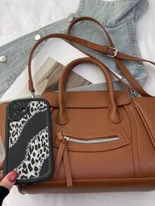 BAILEE Túi tote PU thời trang, có thể xách tay hoặc đeo vai với dây đeo rời, phù hợp với trang phục thời thượng, cũng là lựa chọn quà tặng tuyệt vời - Nhiều màu - Xem 8