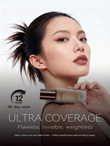 CHARMACY Sampel Foundation Cair Beludru Ukuran Travel 1 pc 8g, Full Coverage, Tahan Lama 12 Jam, Waterproof, Kontrol Minyak, Ringan, Mini Concealer, Base Makeup untuk Halloween, Natal, Pesta Liburan, Harian, Hadiah untuk Wanita - 03-8g - View 8