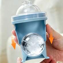Botol Minum Multifungsi 400ML 2-in-1: Gelas Bola Es Silikon Lipat, Baki Es Batu, Gelas Pembuat Es, Botol Air Musim Panas - MultiWarna - View 5