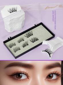 Segmented Fluffy Hair Tuft Magnetic Portable Storage Box With Natural Curly Layers - View 5