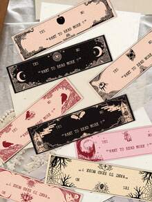 30pcs Pastel Reading Bookmarks Decorative Small Cards Books Decorative Cards Reading Labeling Cards - A - View 8