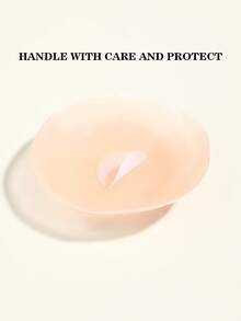 40pcs Invisible Round Silicone Nipple Covers, (Including 20pcs Non-Woven Flower-Shaped Nipple Covers) Invisible Self-Adhesive Pads With Comfortable Soft Cushion In The Center, Suitable For Deep V-Neck And Strapless Dresses, Discreet Coverage For Daily Wear - Thick style - View 8