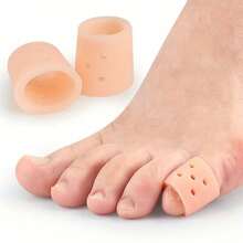 2/4/6/8/15pcs Silicone Toe Caps, Breathable Perforated Toe Protectors, Suitable For Running, Hiking, Skating And Dancing, Soft Elastic Washable Design, Toe Sleeves, Skin Color, Toe Separators, Gift For Parents - Multi-color - View 7