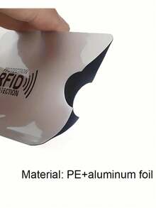 2/10 أكمام بطاقات RFID مضادة للسرقة، أغطية حماية من رقائق الألومنيوم متعددة الألوان مضادة للمسح، حماية مضادة للسرقة للرقائق غير التلامسية للمستندات وبطاقات الهوية وبطاقات المحفظة المكتبية، إكسسوارات المكتب، مكتب سطح المكتب، ضروريات السفر، العودة إلى المدرسة - متعدد الألوان - مشاهدة 6