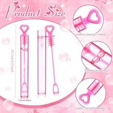 5/15/25pcs Creative Heart-Shaped (Empty Bottle) Bubble Wands, Portable Test Tube Bubble Wands, Suitable For Wedding, Birthday Party, Event Decoration (Bubble Solution Not Included) - Multicolor - View 6