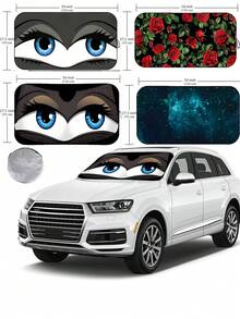 2026 Summer Car Windshield Sun Shade, Windshield Cover Car Interior Sun Protection Front Sun Visor Blocks UV Rays, Keeps Your Vehicle Cool, Foldable Windshield Shade Front Window, Enhanced Sun Protection, Suitable For Cars, SUVs - A - View 1