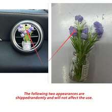 1pc Creative Car Air Vent Decor Clip, Starry Flower Fresh Style Interior Air Conditioning Outlet Decoration - Flower - View 11