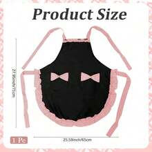 Personalized Striped Apron With Pockets, Embroidered Baking Kitchenwear - Multicolor - View 10
