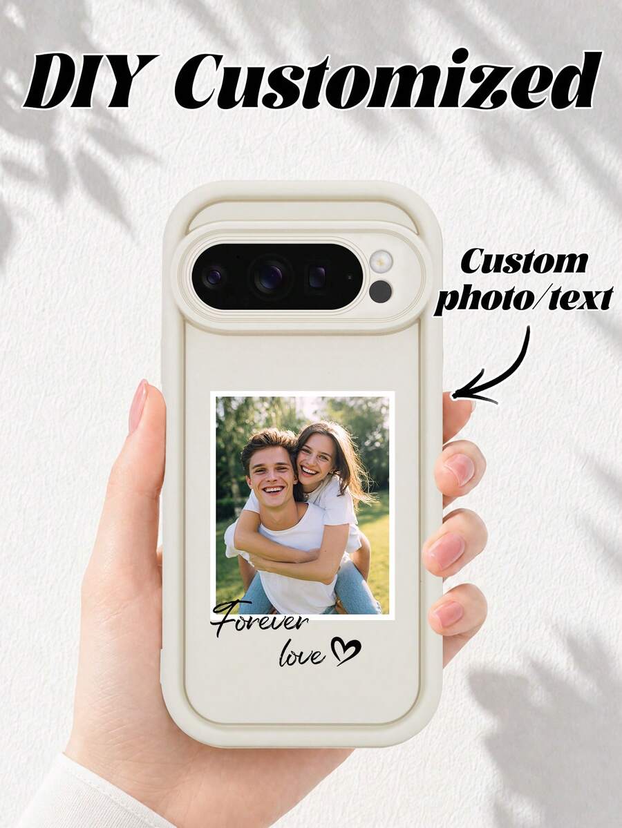 1件客製化照片透明保護手機殼,適用 Pixel 10a/Pixel 9 Pro/9 Pro XL/9A/Pixel 8 Pro/7 Pro XL/6A/11a/11 Pro 系列情侶手機殼 10 Pro/10a/10 Pro XL Android 機型,S26 S25U S24 A55/A56 Apple 18 Pro Max 18 17 Pro Max 16 Plus 高級質感 - 白色 - 查看 1
