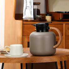 1pc 2.0L 304 Stainless Steel Vacuum Insulated Flask, Suitable For Camping, Coffee Cup, Home Use And Business Gift, - Grey - View 6