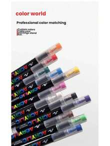 288/168/120/72/60/48/36/12pcs Liquid Acrylic Marker Set, Multicolor Soft Tip Watercolor Pens, Drawing, Art, Anime, Fine Art Supplies, Office Stationery, Markers, Outline Pens, Halloween, Christmas, Birthday Gifts - Direct-liquid Acrylic Marker (upgraded Version) - View 8