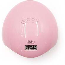 SUN 5 - Lámpara de uñas UV LED, secador de uñas de gel UV LED para manicura y pedicura con sensor y 4 temporizadores SUN5 Sun 5  de 48 Watts.1 piezas y 2 piezas y 5 piezas - Rosa - Ver 4