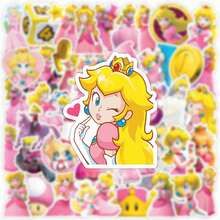 SUPER MARIO BROS. 1set/50pcs Game Character Decorative Stickers, Waterproof & Durable. Perfect To Decorate Guitar, Notebook, Water Bottle And Skateboard. Wonderful Gift Choice For Children, Fans And Your Good Friends For All Occasions.(Stochastic Style) - Multicolor - View 3