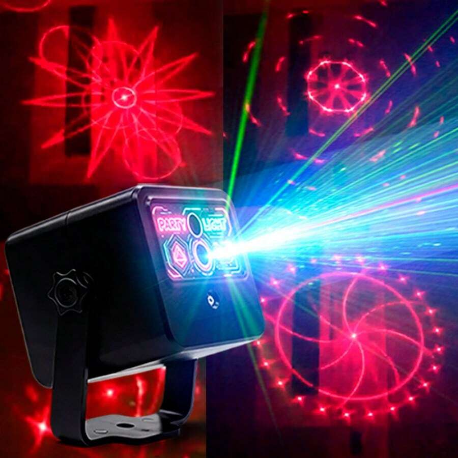Party Lights, DJ Disco Lights, 2-In-1 Music Flashing Lights, USB Powered Portable Projector Light, Home Party Decoration, Camping, Festival Celebration, Birthday Party, Gift, KTV Bar, Karaoke - All Used To Create Festive Atmosphere