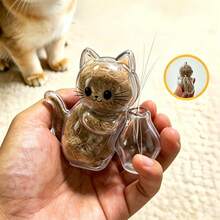 1pc Cat Whisker Collector, Cat Vase Fridge Magnet, Kitten Pushing Bottle Acrylic Magnetic Fridge Magnet, Cat Souvenir, Funny Little Gift For Friends - one-size - View 6