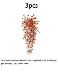 6/3/1pc-Artificial Autumn Flowers, Orange Brown Faux Chrysanthemum Daisy Plants, Suitable For Outdoor Decoration, Faux Silk Daisy Flower Plants, Realistic UV-Resistant Fake Autumn Flower Bunches, Realistic Non-Fading Hanging Autumn Decoration, Suitable For Outdoor Garden, Porch, Balcony, Patio, Windowsill, Indoor Home, Thanksgiving And Harvest Party - Multicolor - View 15